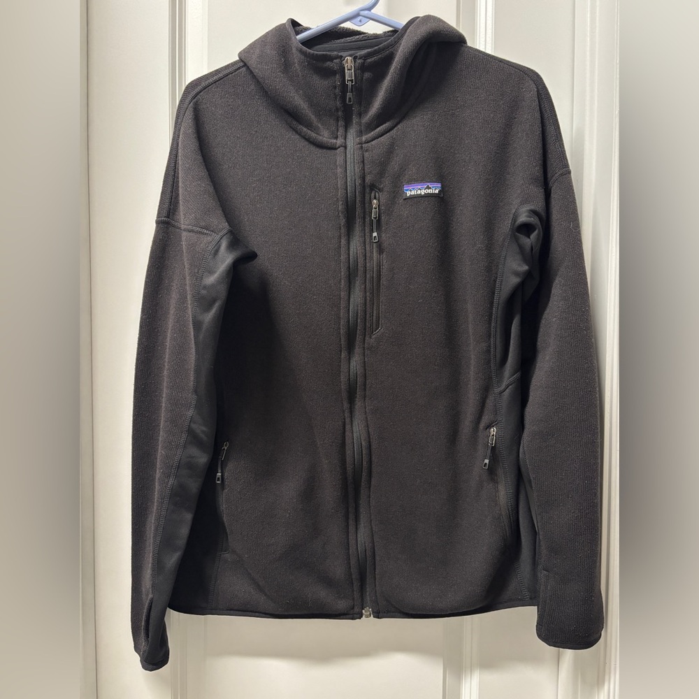 Patagonia Women’s Performance Better Sweater Hoody- Size Large BLACK